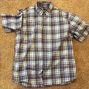 Men's Blue Plaid Shirt
